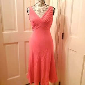 Anne Klein sz 2 silk midi dress